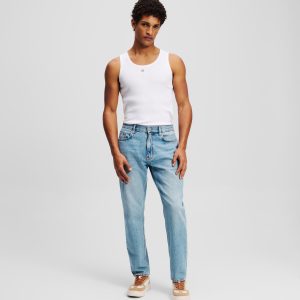 LOGO TAPERED JEANS