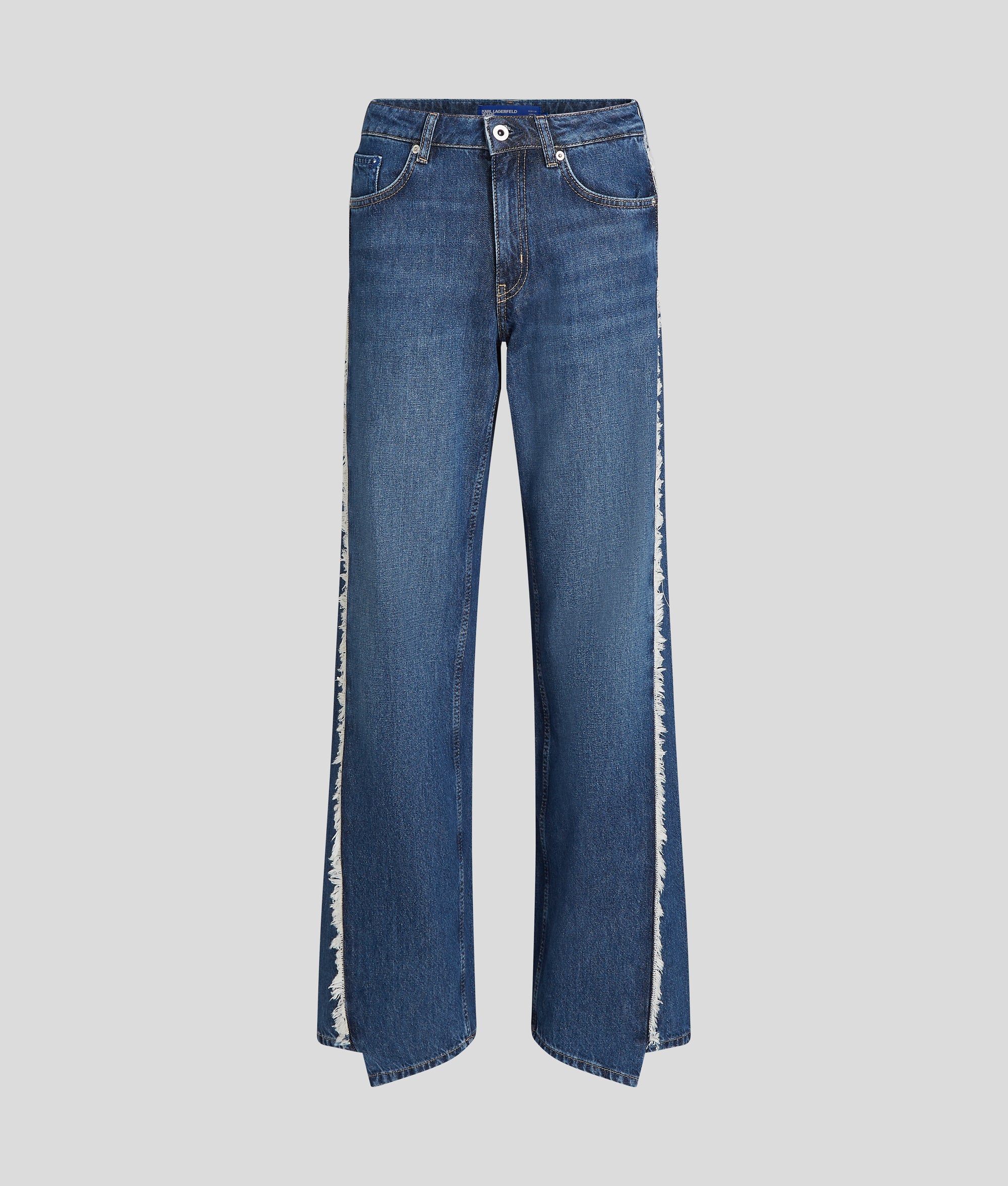 FRINGED MID-RISE RELAXED JEANS - Image 5