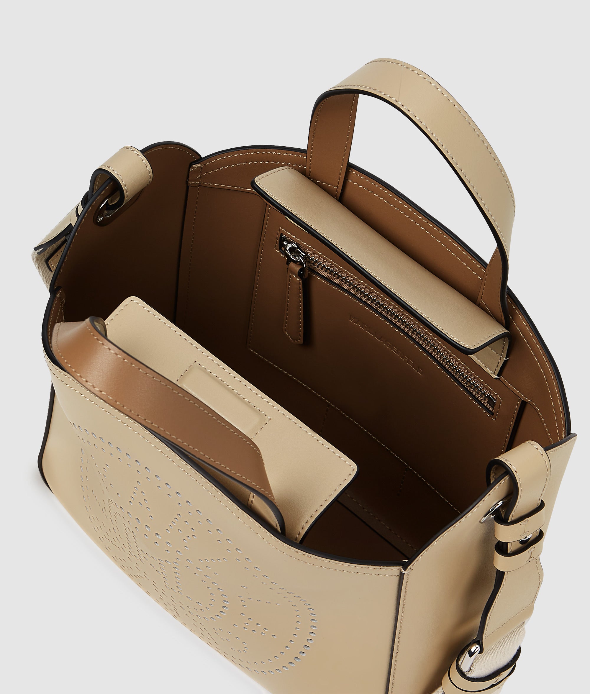K/CIRCLE PERFORATED SMALL TOTE BAG - Image 5
