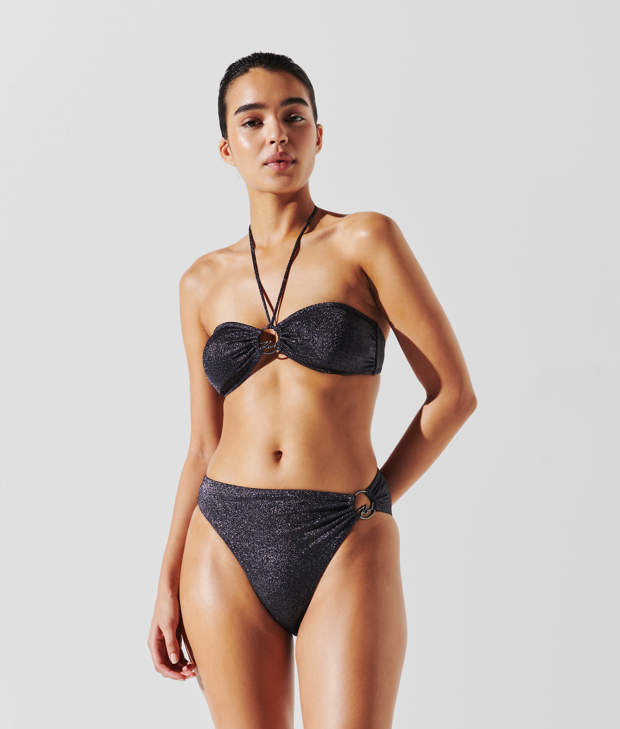 K/SIGNATURE HIGH-WAIST BIKINI BOTTOMS - Image 2