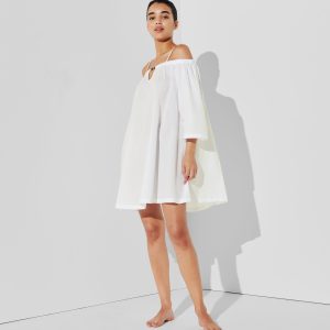 K/SIGNATURE OFF-SHOULDER BEACH DRESS