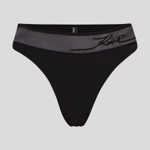 K/SIGNATURE HIGH-WAIST BIKINI BOTTOMS