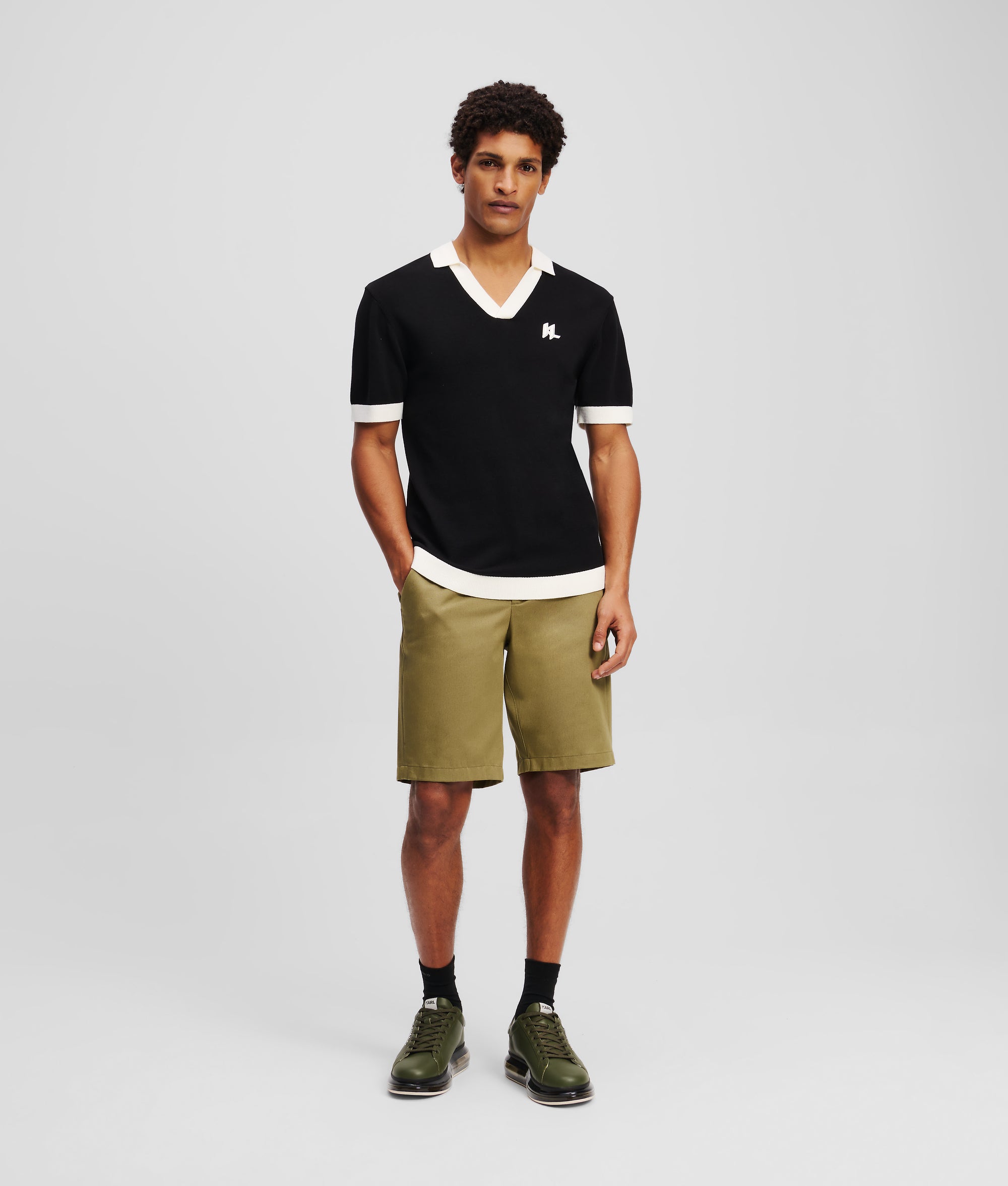 MONOGRAM KNITTED POLO SHIRT - Image 4