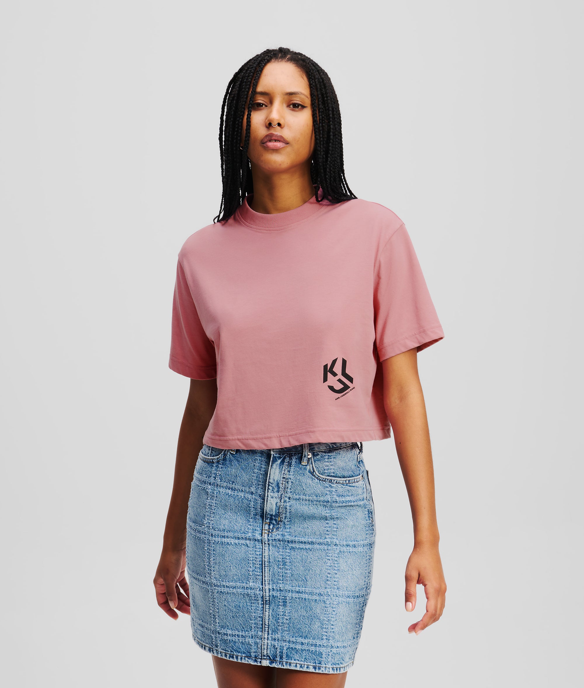 MONOGRAM CROPPED T-SHIRT