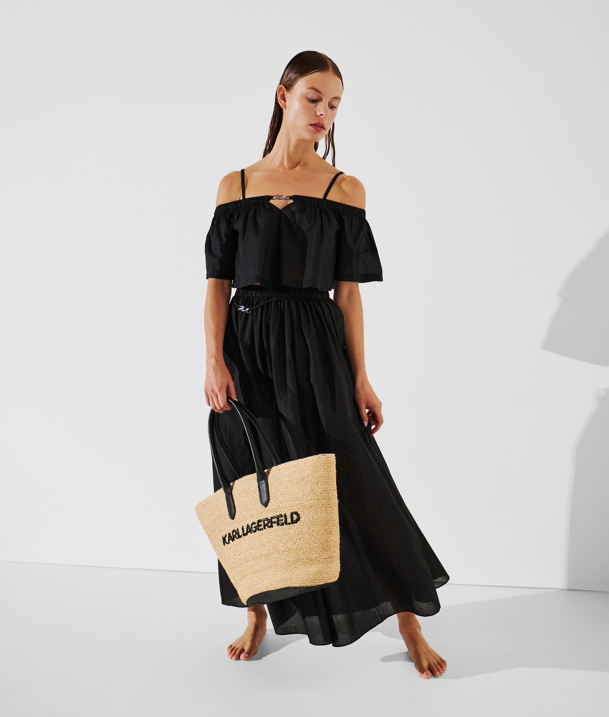 OFF-SHOULDER CROPPED BEACH TOP - Image 5