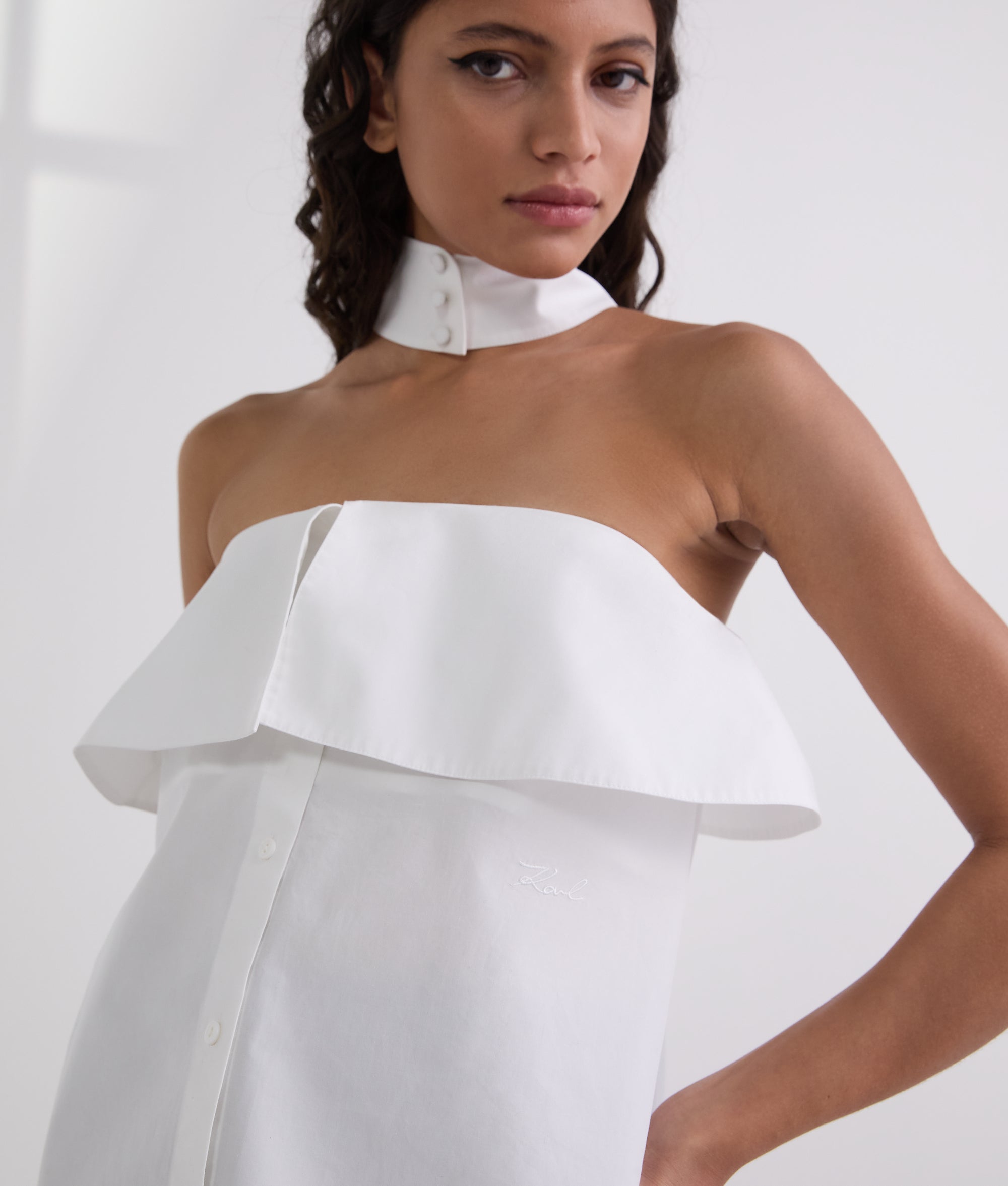 STRAPLESS POPLIN SHIRT - Image 2