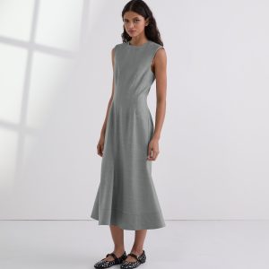 TAILORED WOOL-BLEND DRESS