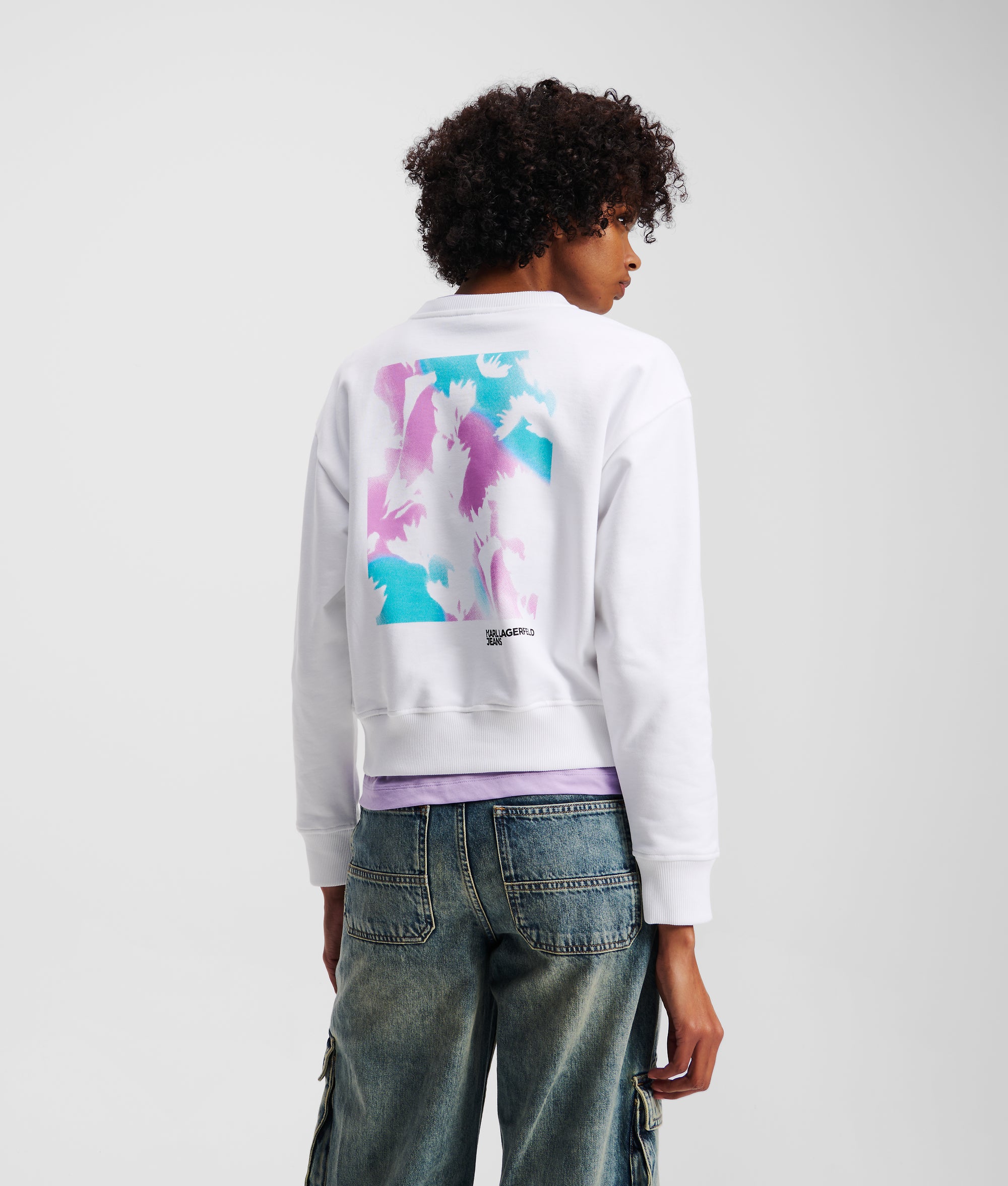 FLORAL-PRINT SWEATSHIRT