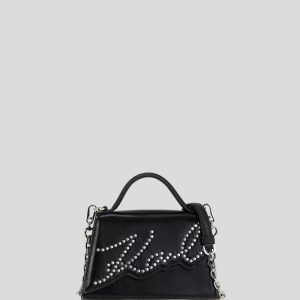 K/SIGNATURE SMALL STUDDED CROSSBODY BAG