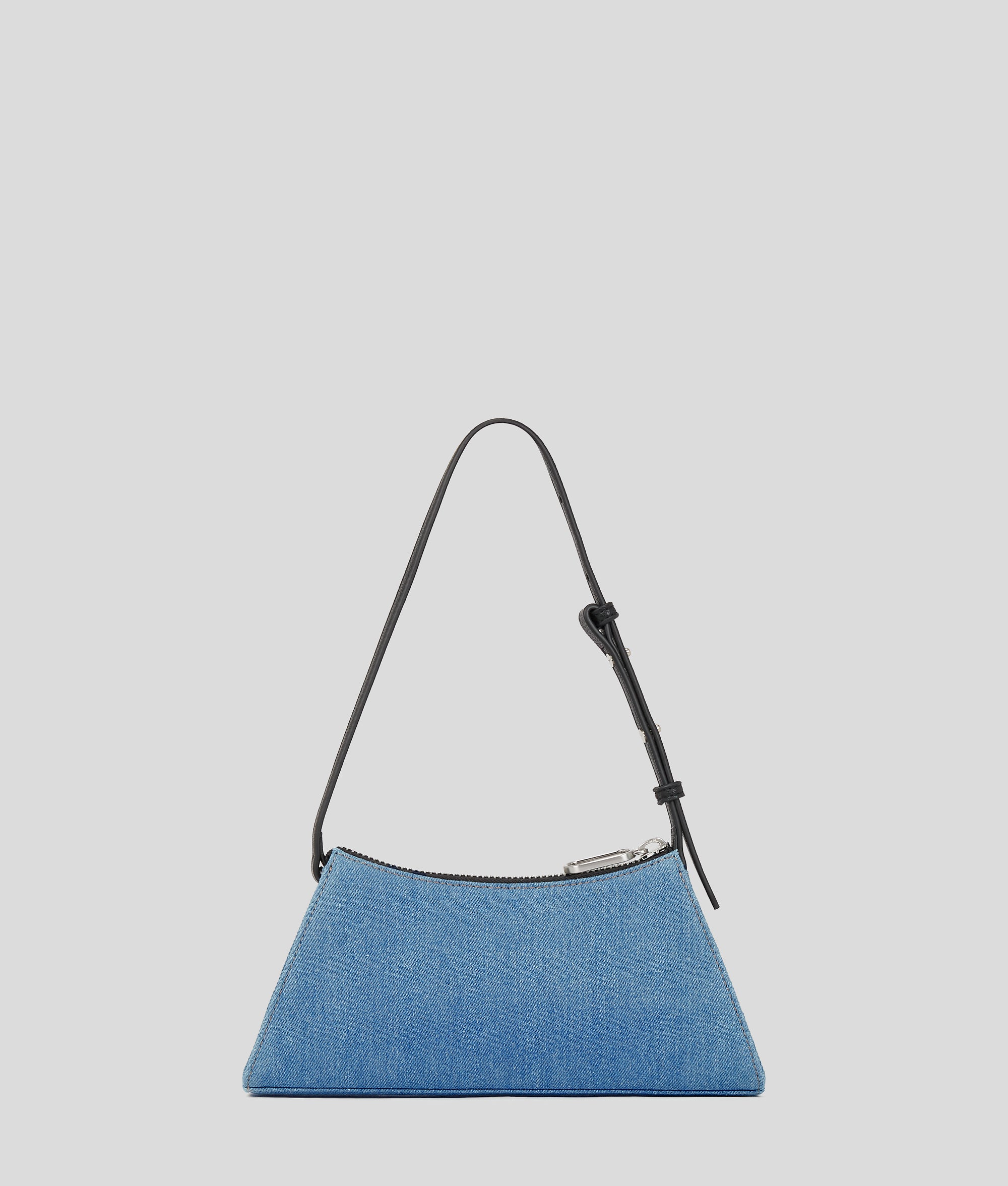 METAL LOGO DENIM SHOULDER BAG - Image 4