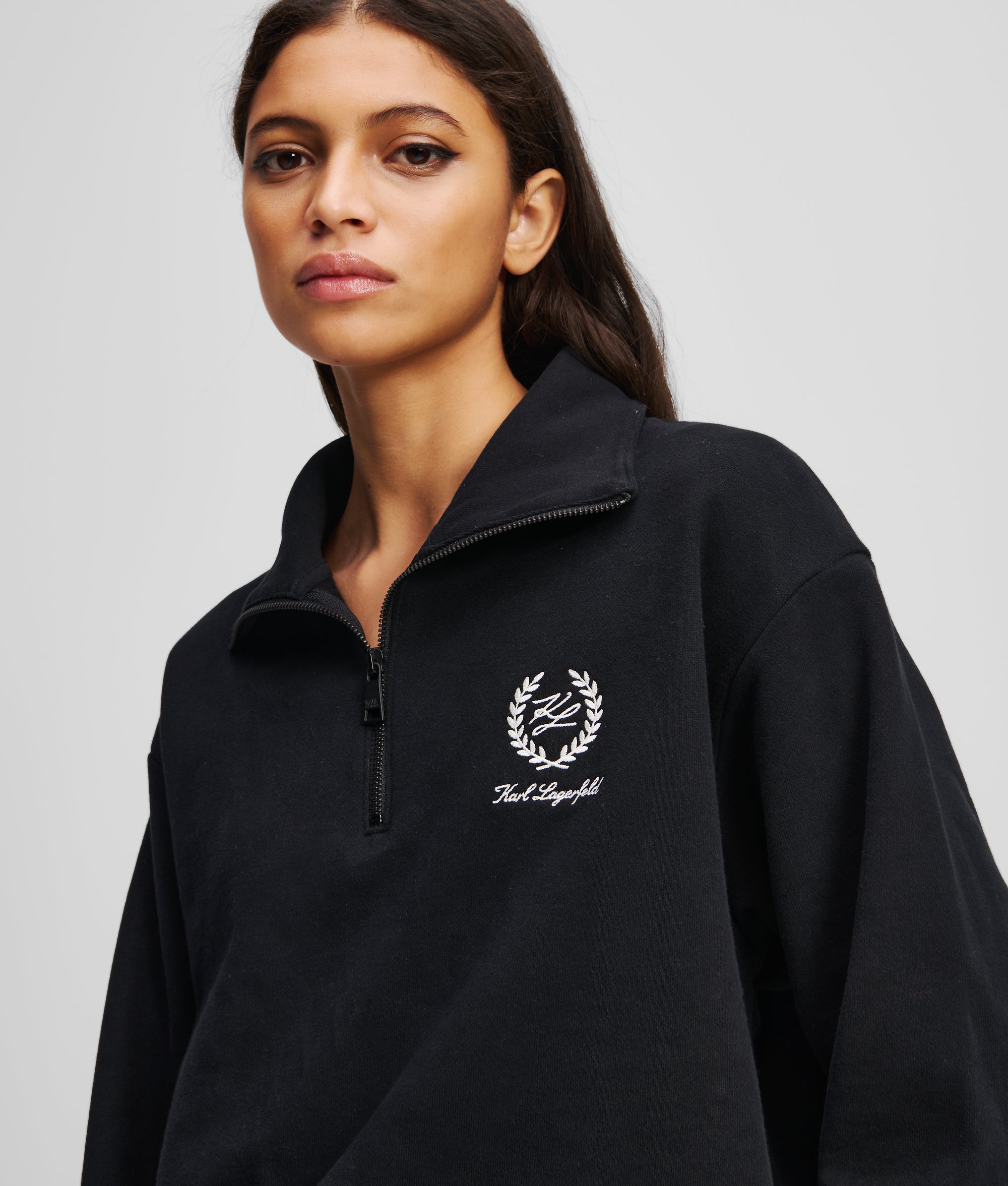 HOTEL KARL LOUNGEWEAR HALF-ZIP SWEATSHIRT - Image 3