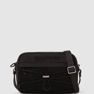 Utility drawstring crossbody bag