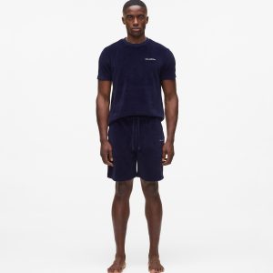 Velvet pajama shorts