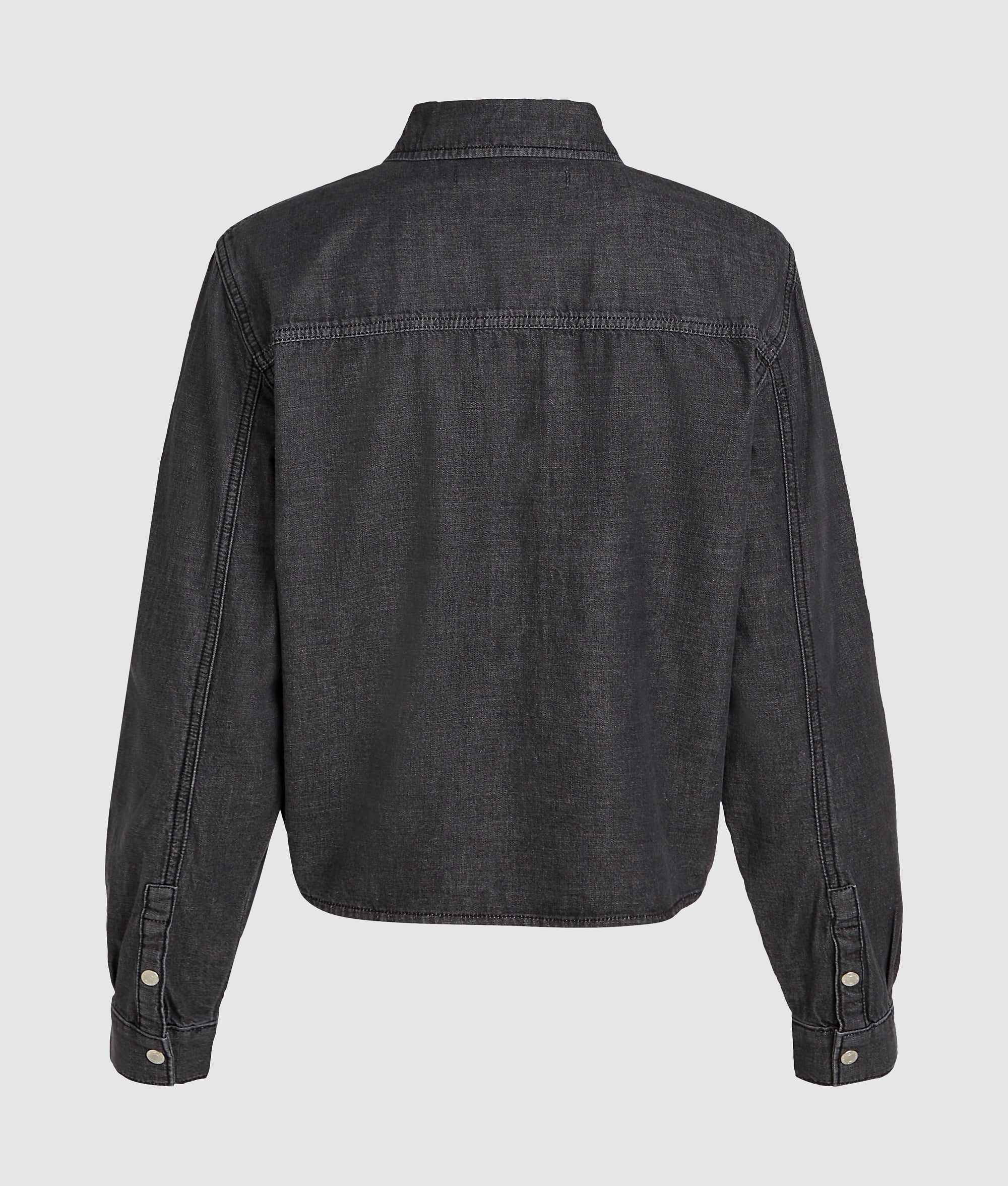 Tie-front denim shirt - Image 6