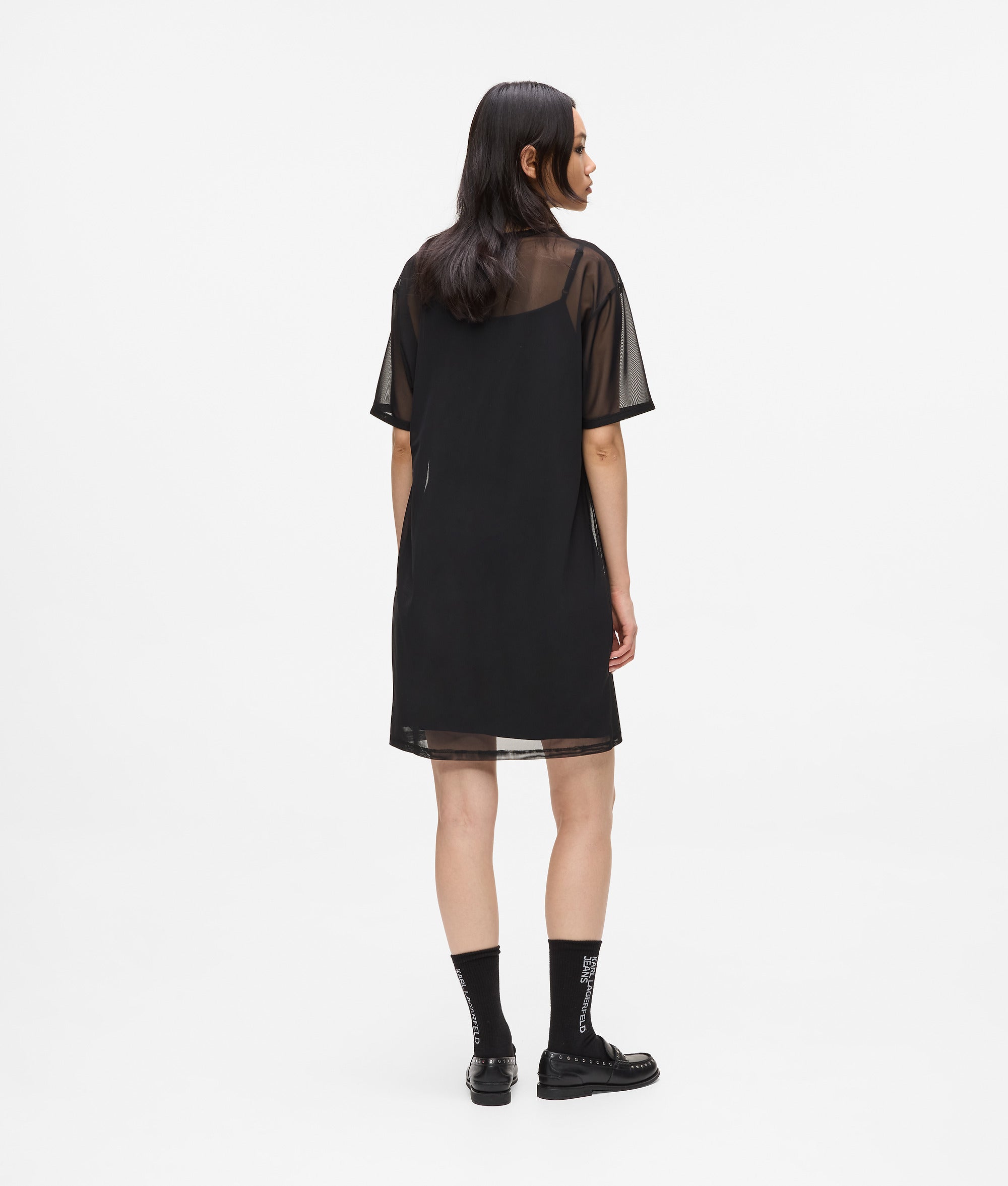 Mesh T-shirt dress - Image 3