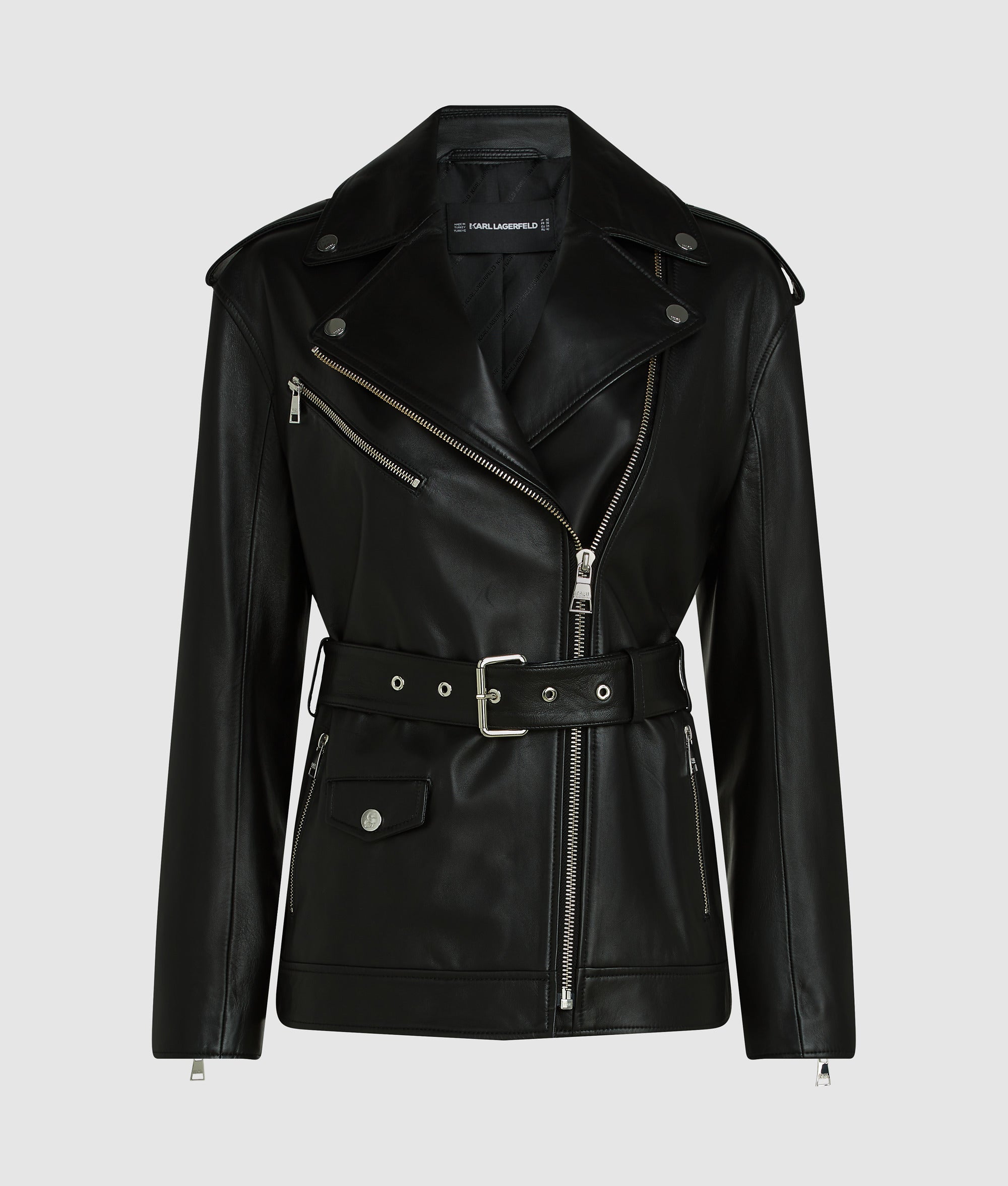 Oversized leather jacket - Image 5