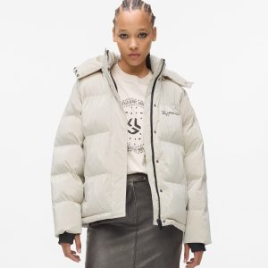 Pearlised puffer jacket