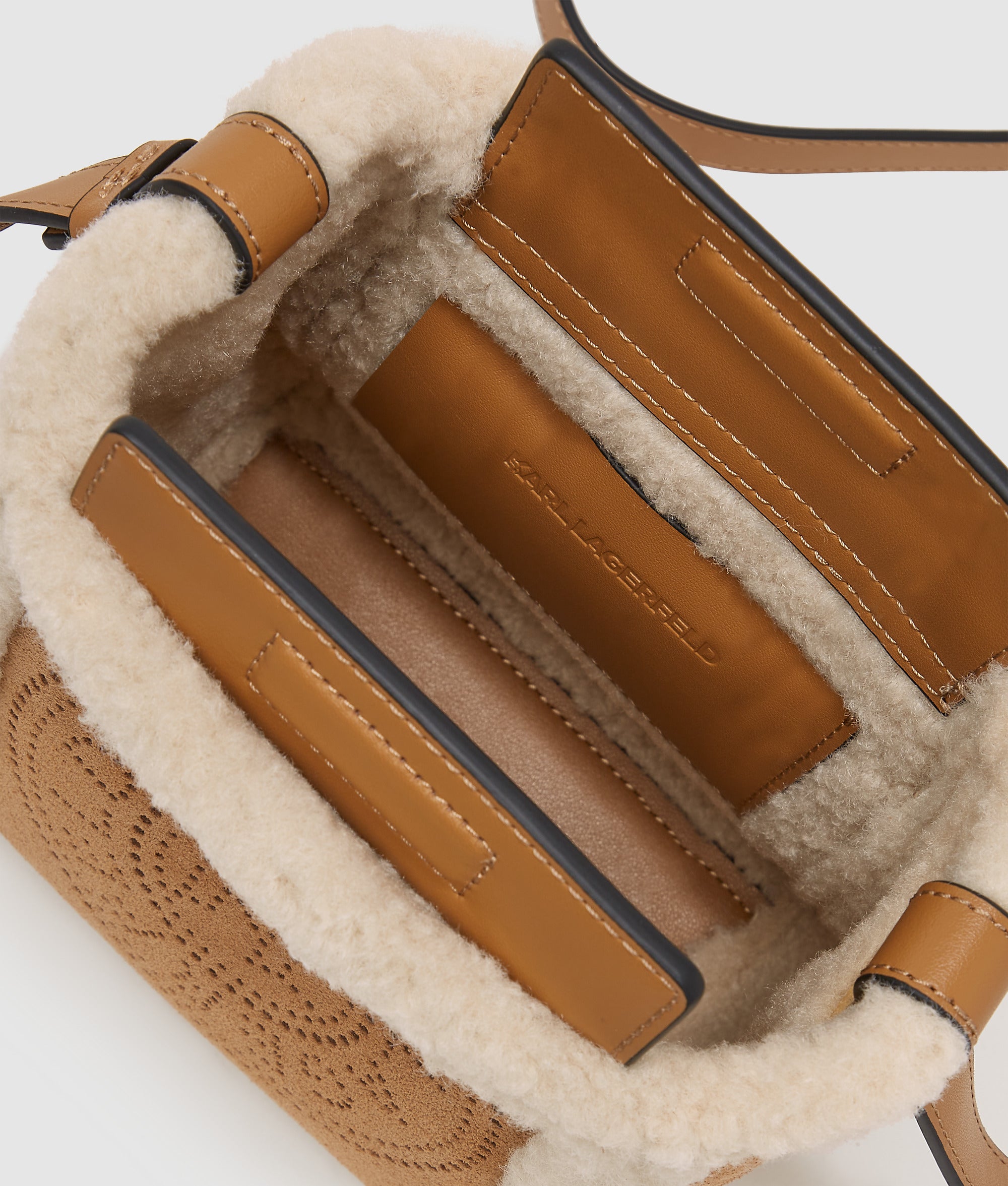 K/Circle small shearling bucket bag - Image 5