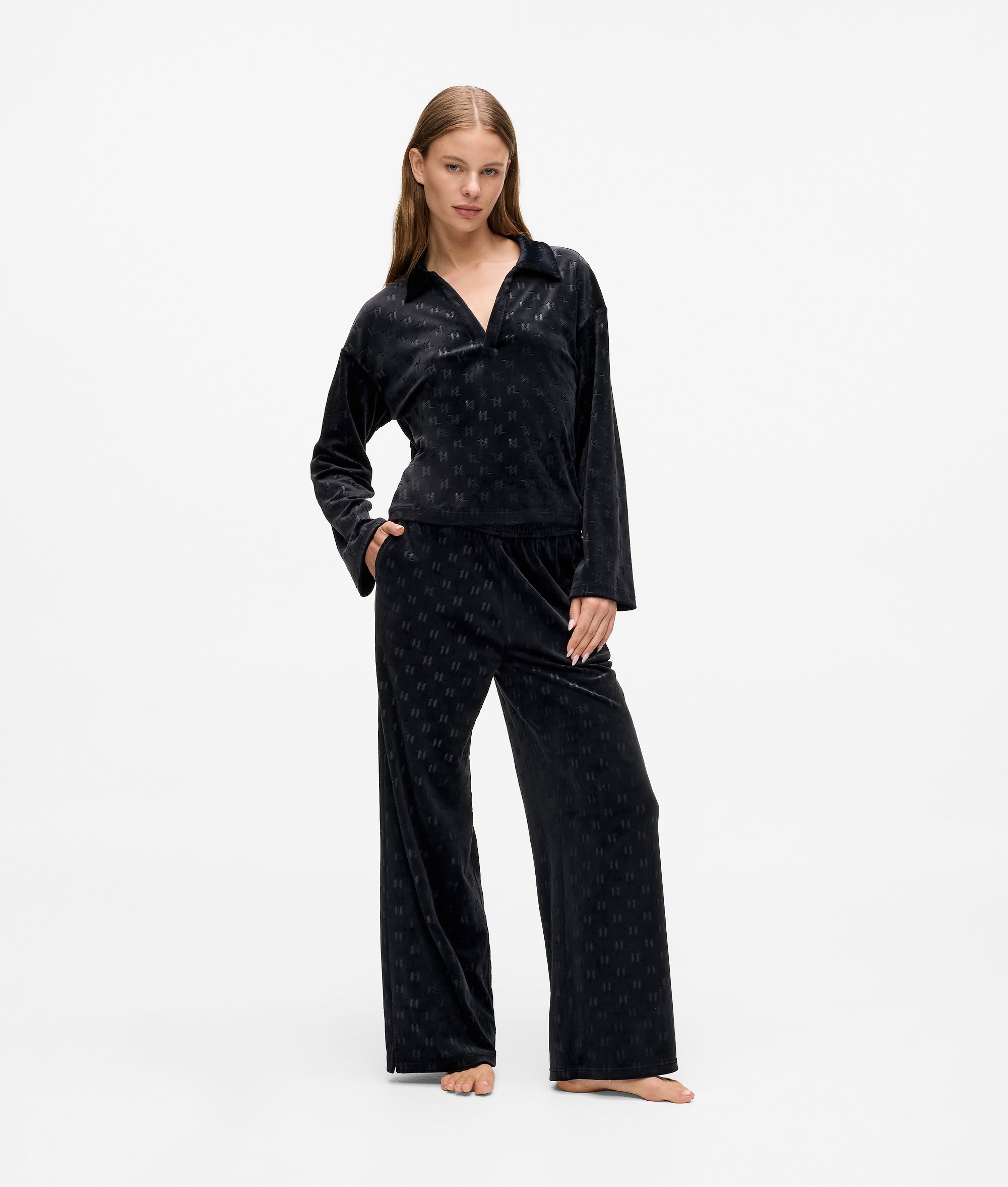 Monogram lounge polo shirt - Image 4