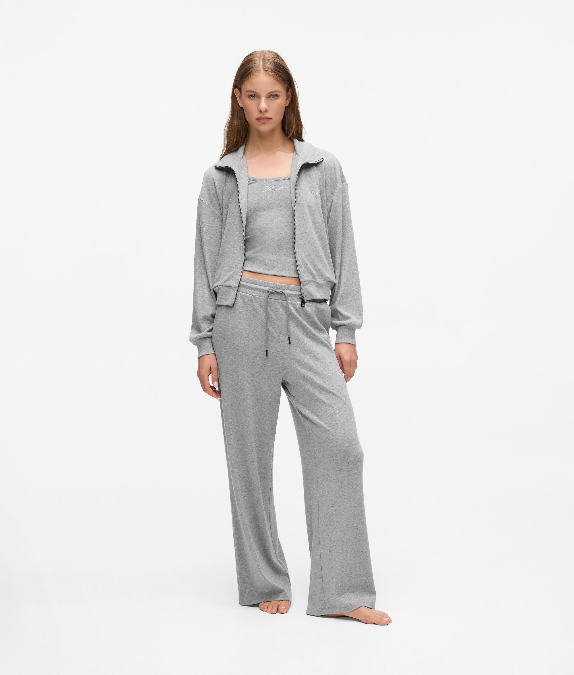 Signature zip-up lounge sweatshirt - Image 4