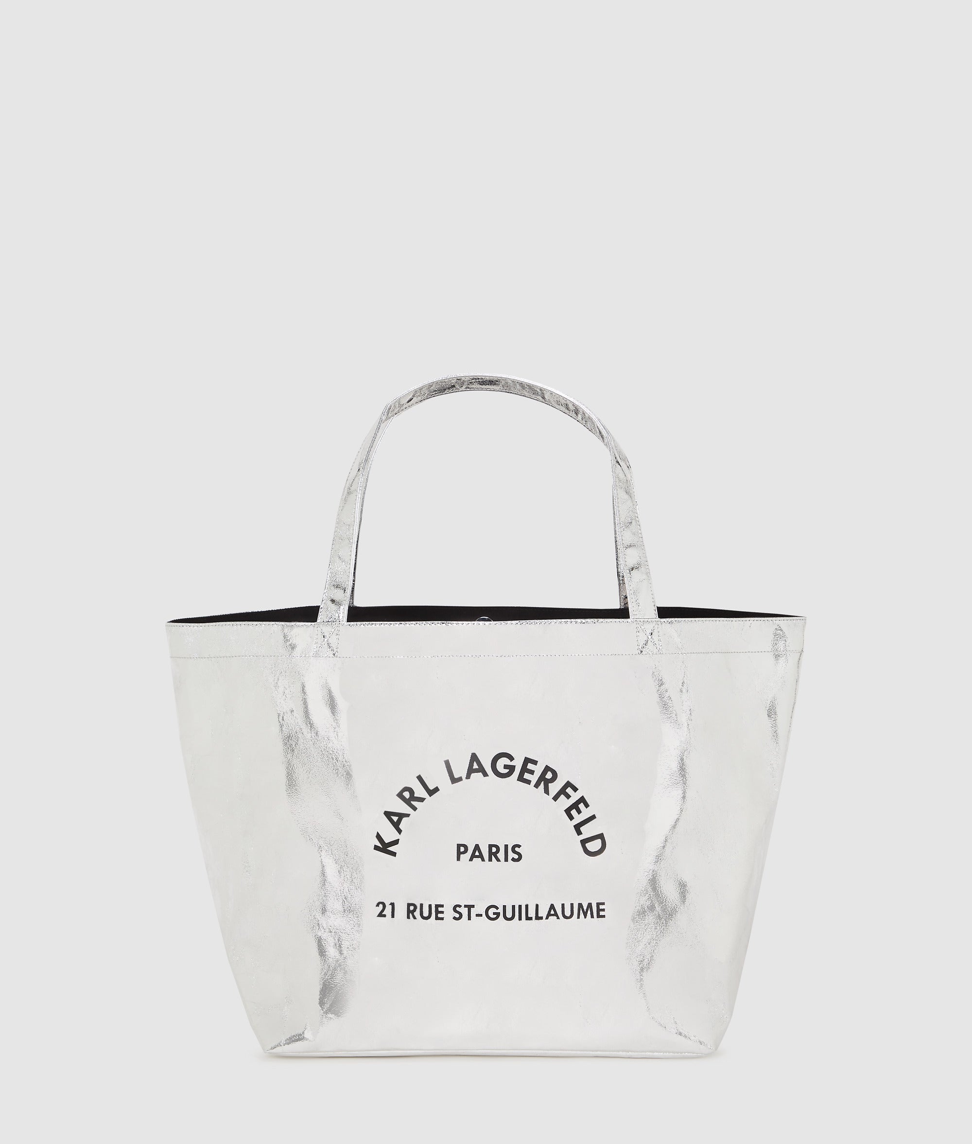 Rue St-Guillaume metallic shopper