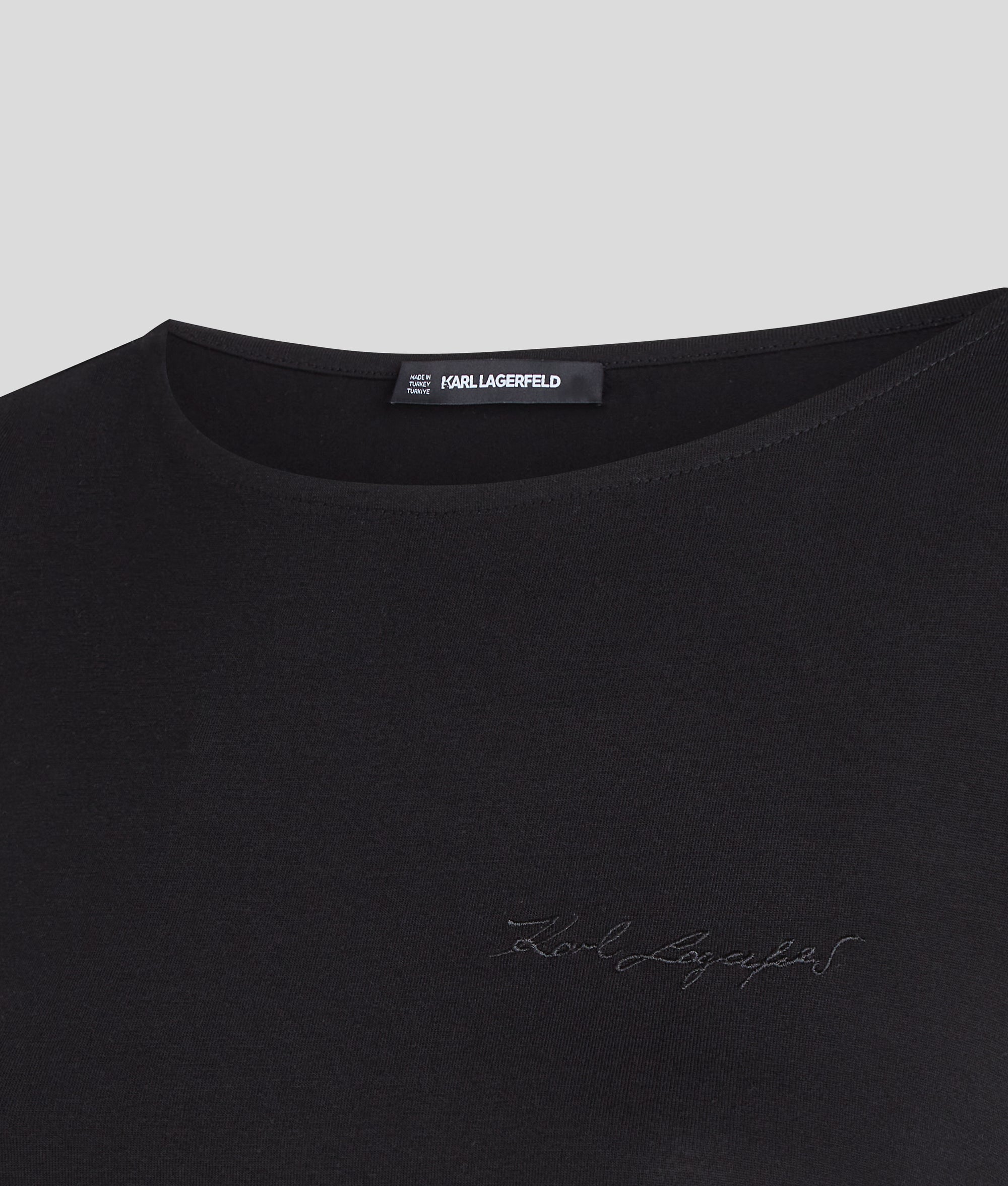 SIGNATURE BOAT NECK RUCHED TOP - Image 3
