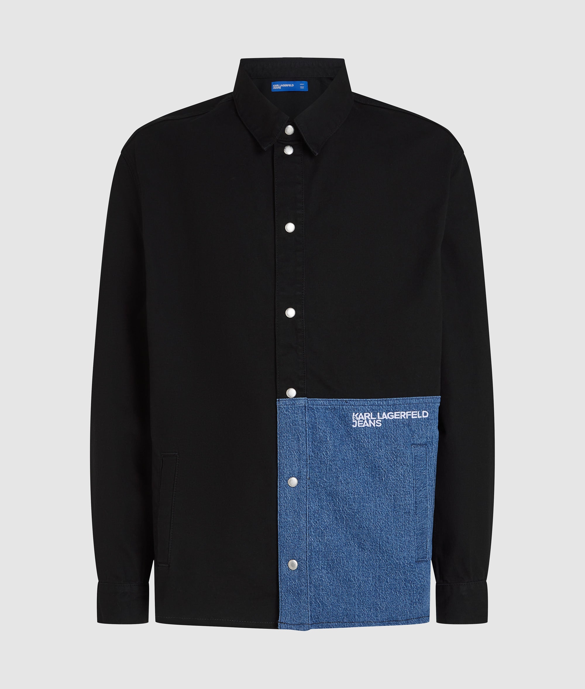 Denim panel overshirt - Image 5