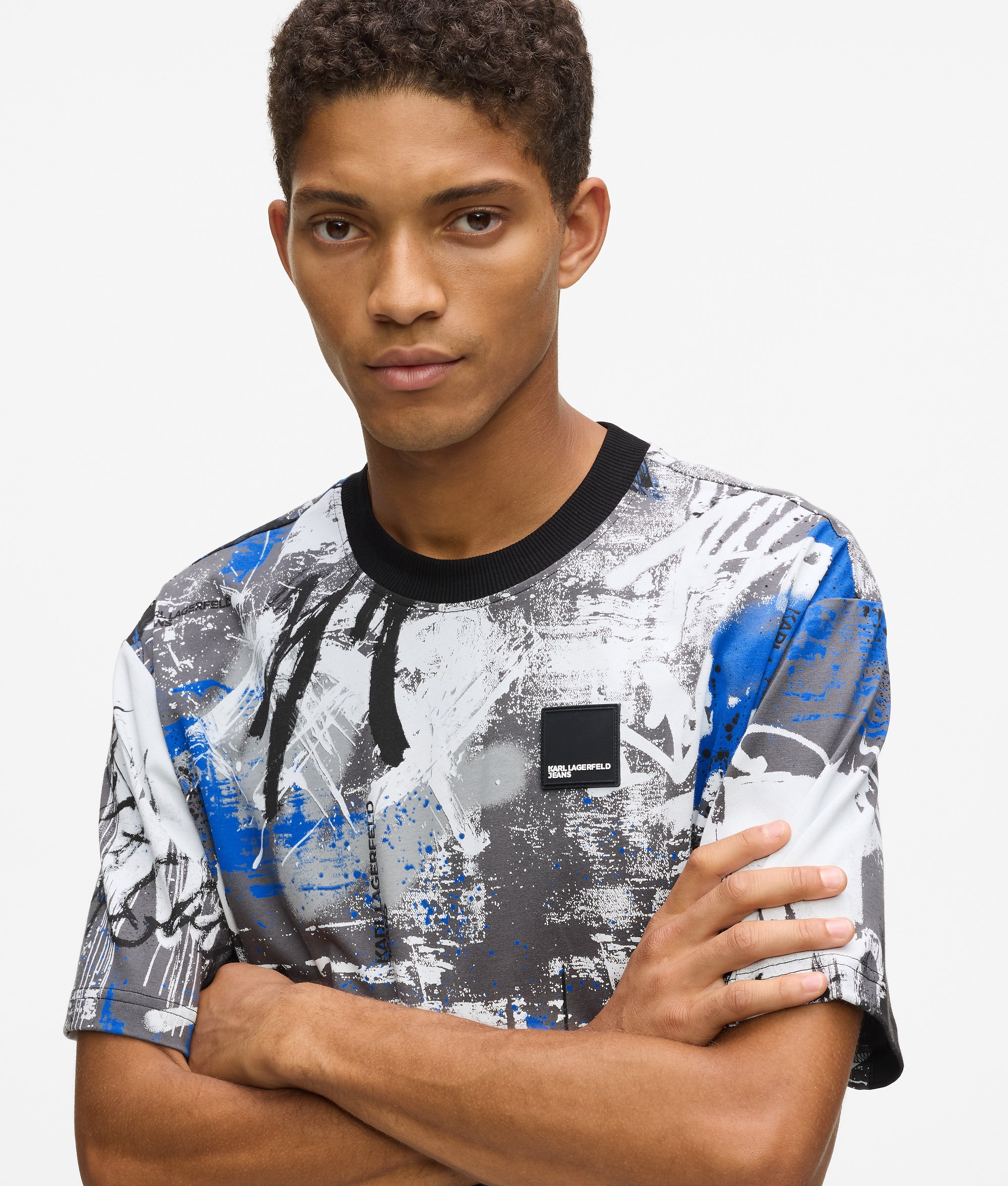 All-over paint-effect T-shirt - Image 3