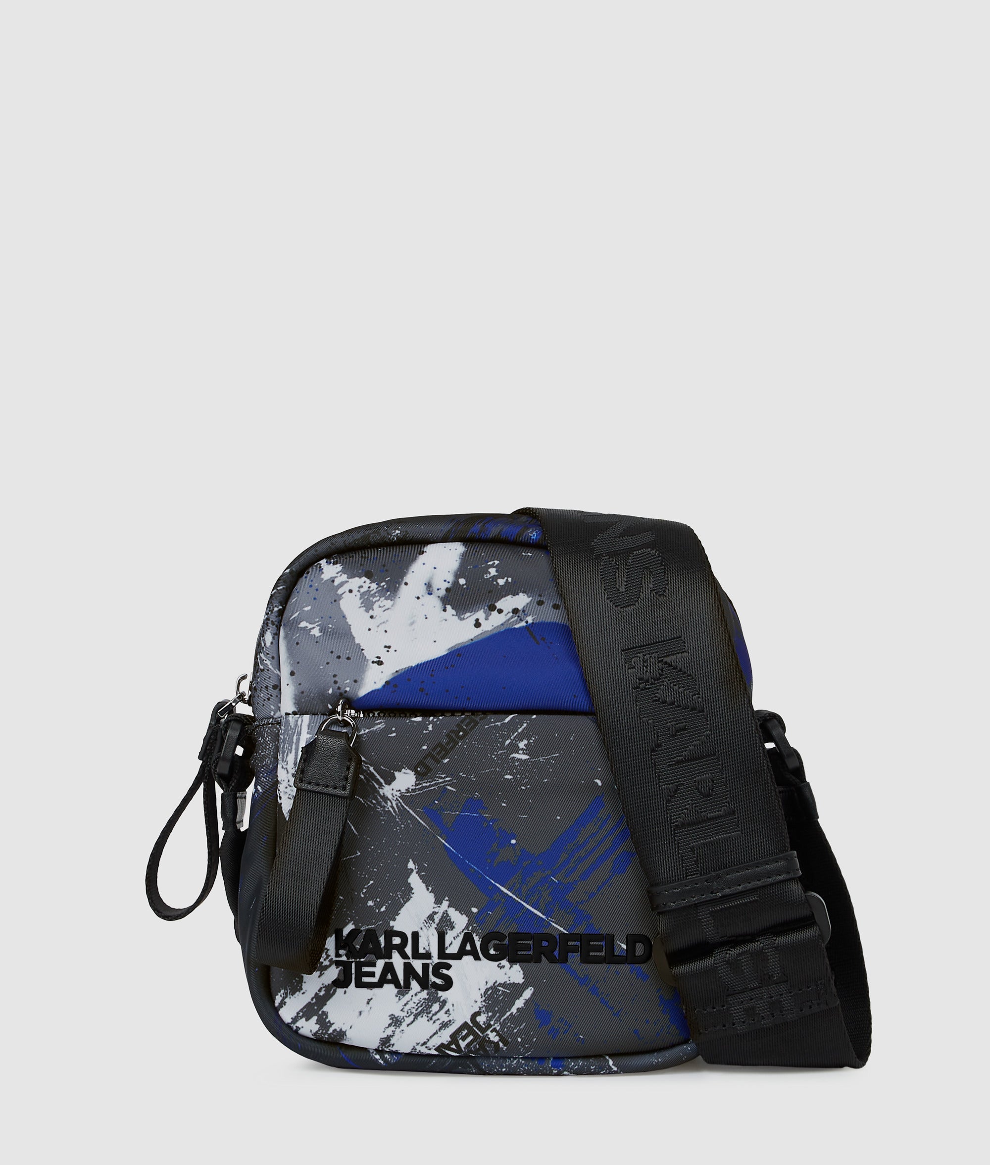 Graffiti print crossbody bag