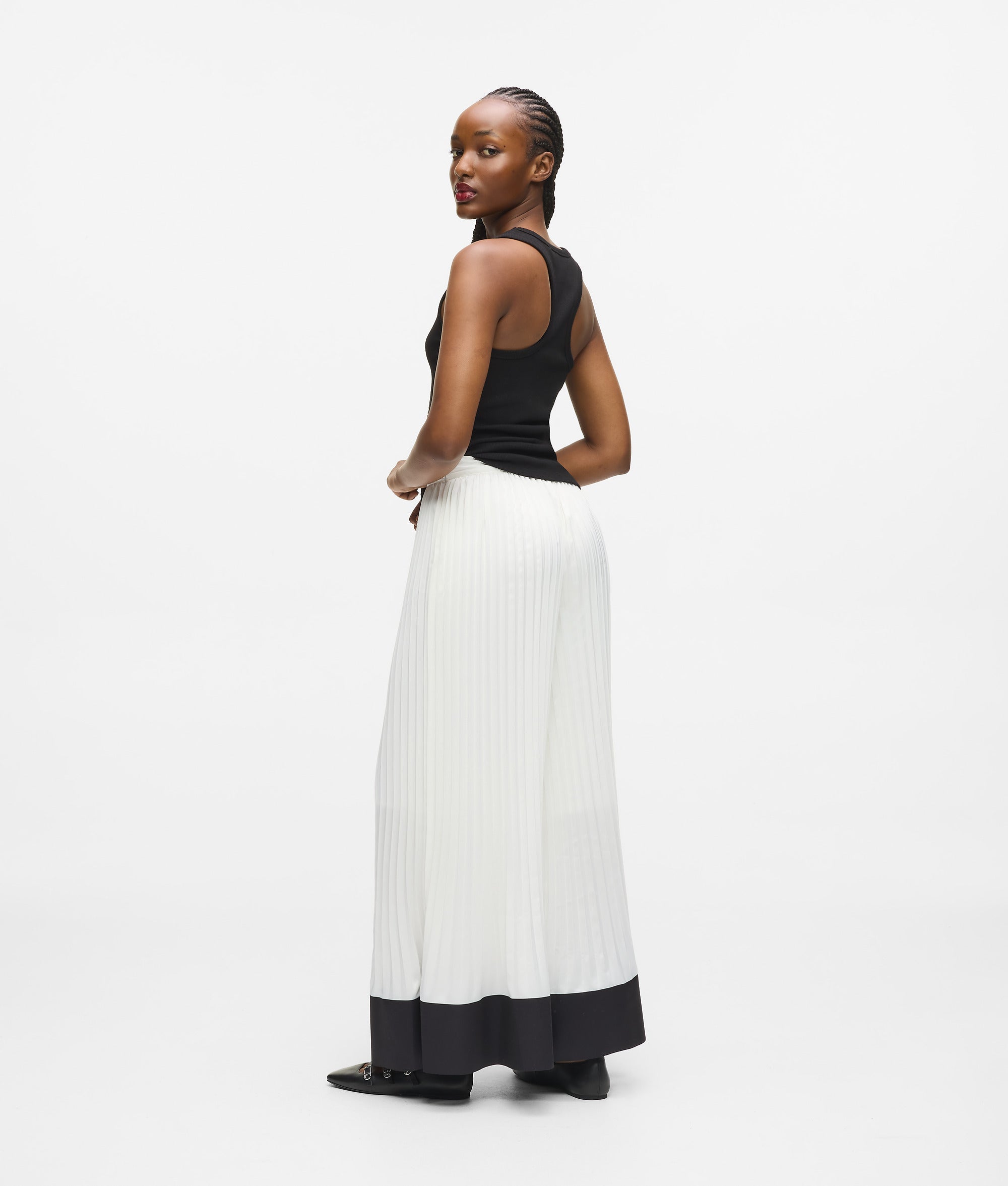 Pleated wide-leg pants - Image 3