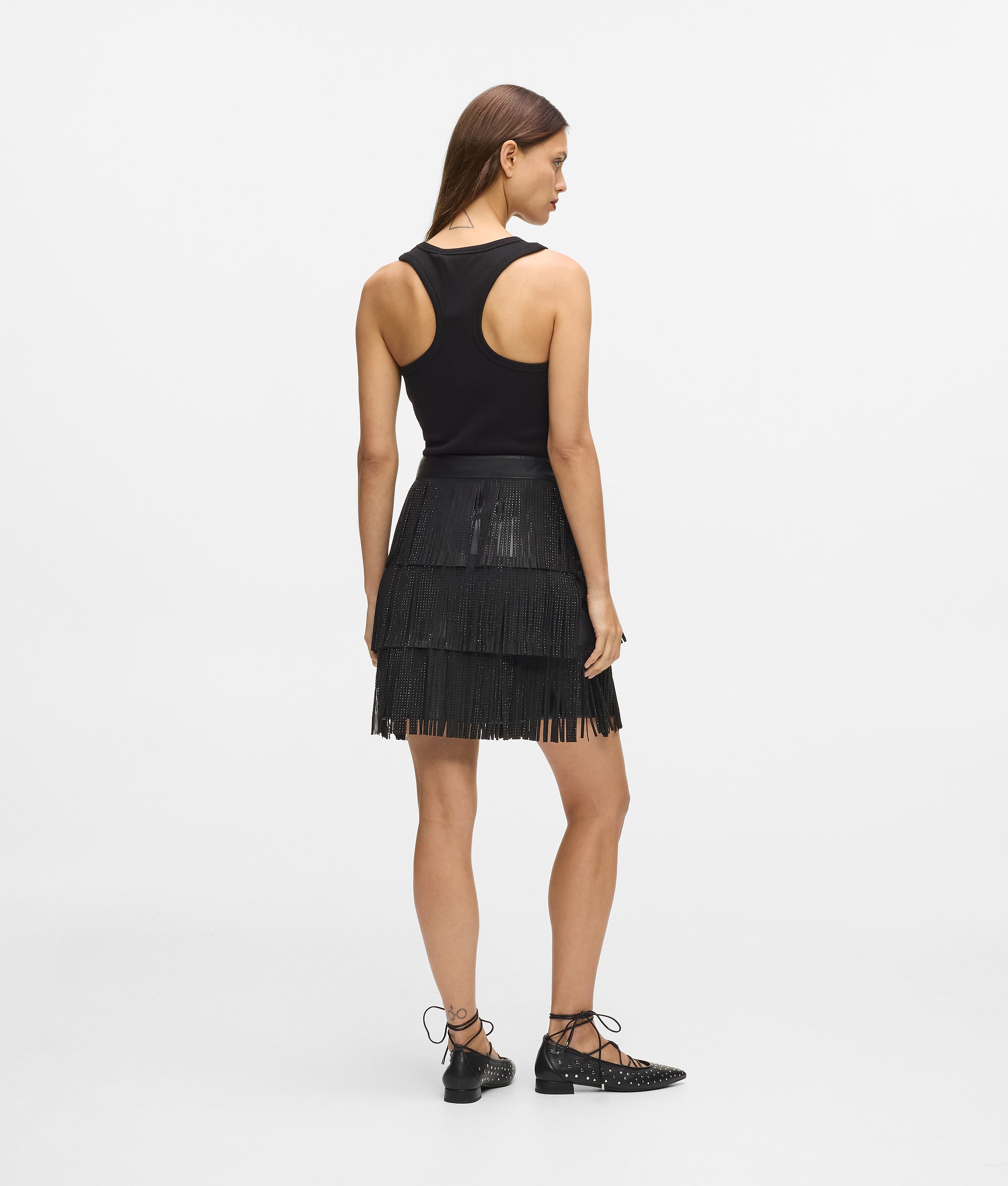 Fringed mini skirt - Image 3