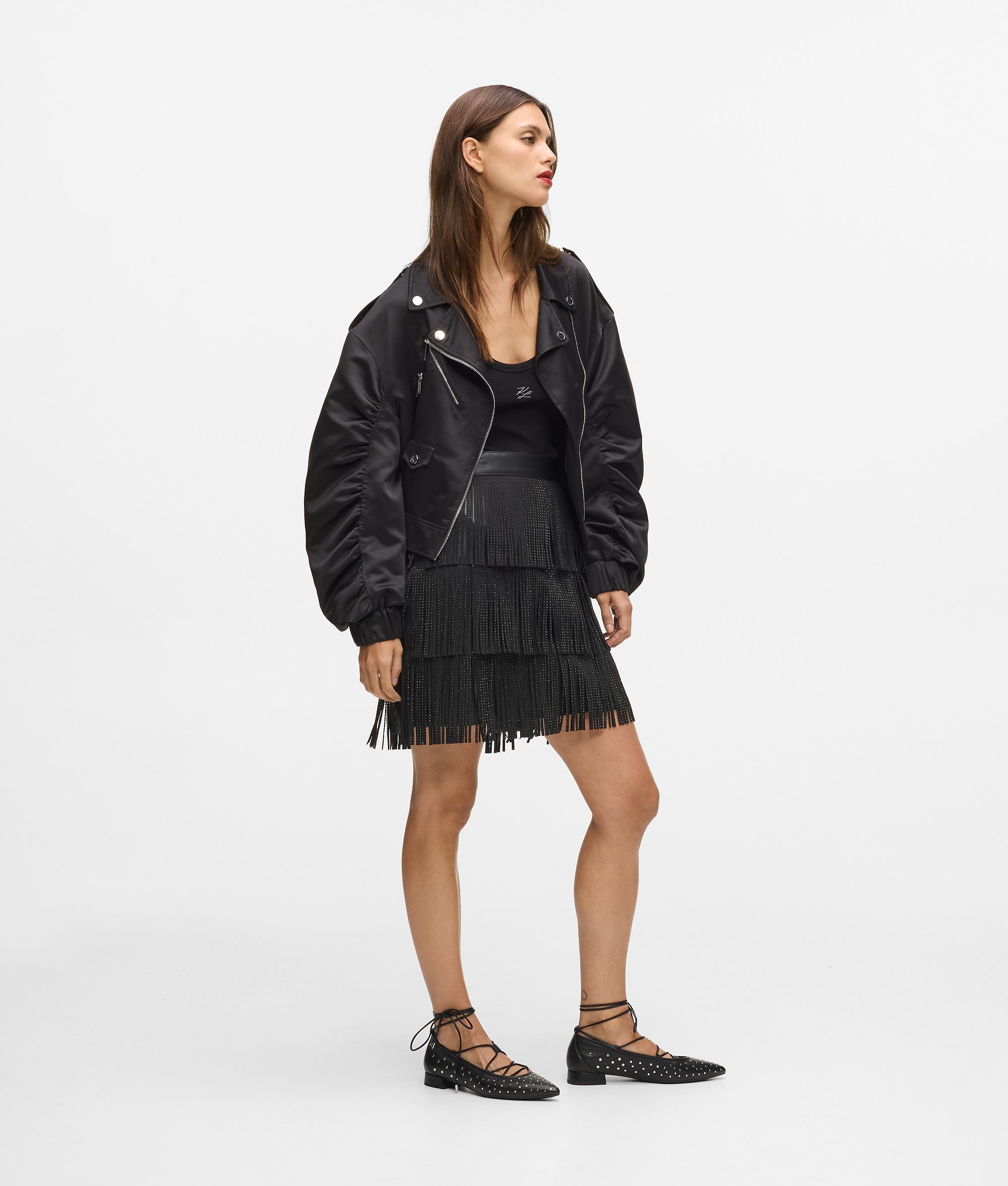 Fringed mini skirt - Image 4