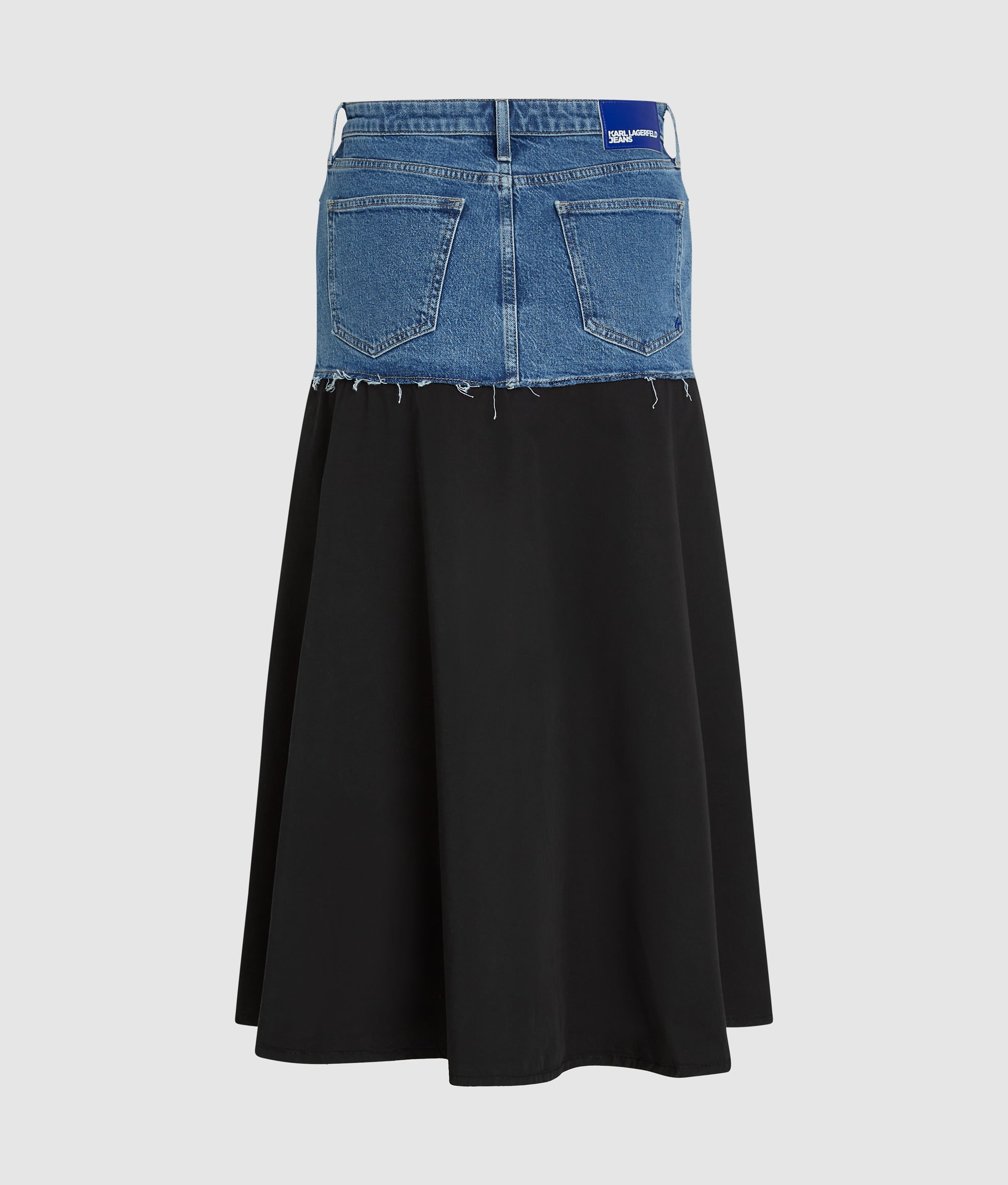 Denim panel maxi skirt - Image 6