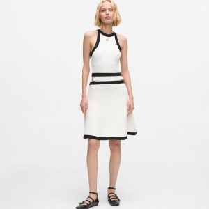 Karl DNA belted knit dress