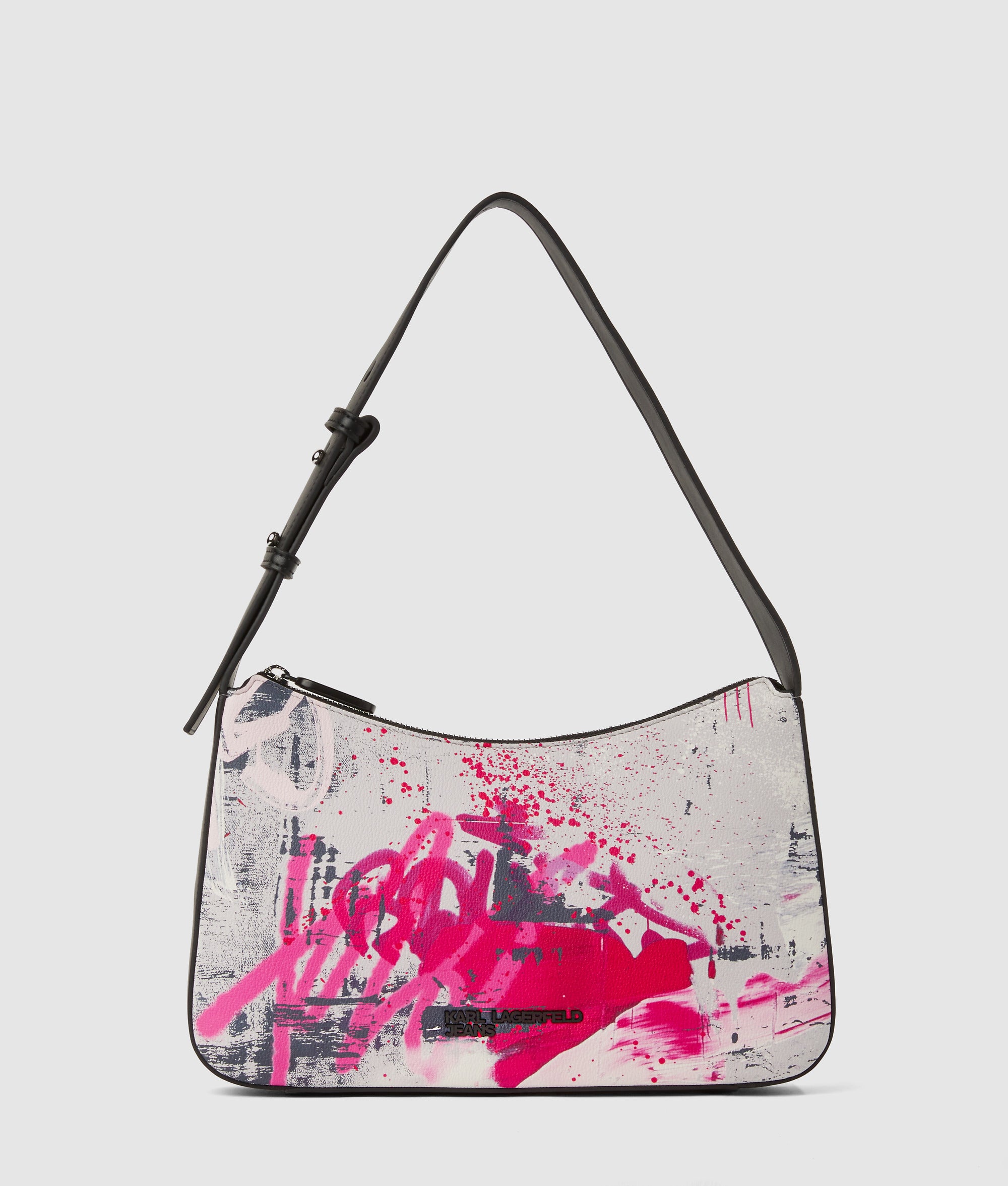 Graffiti print shoulder bag
