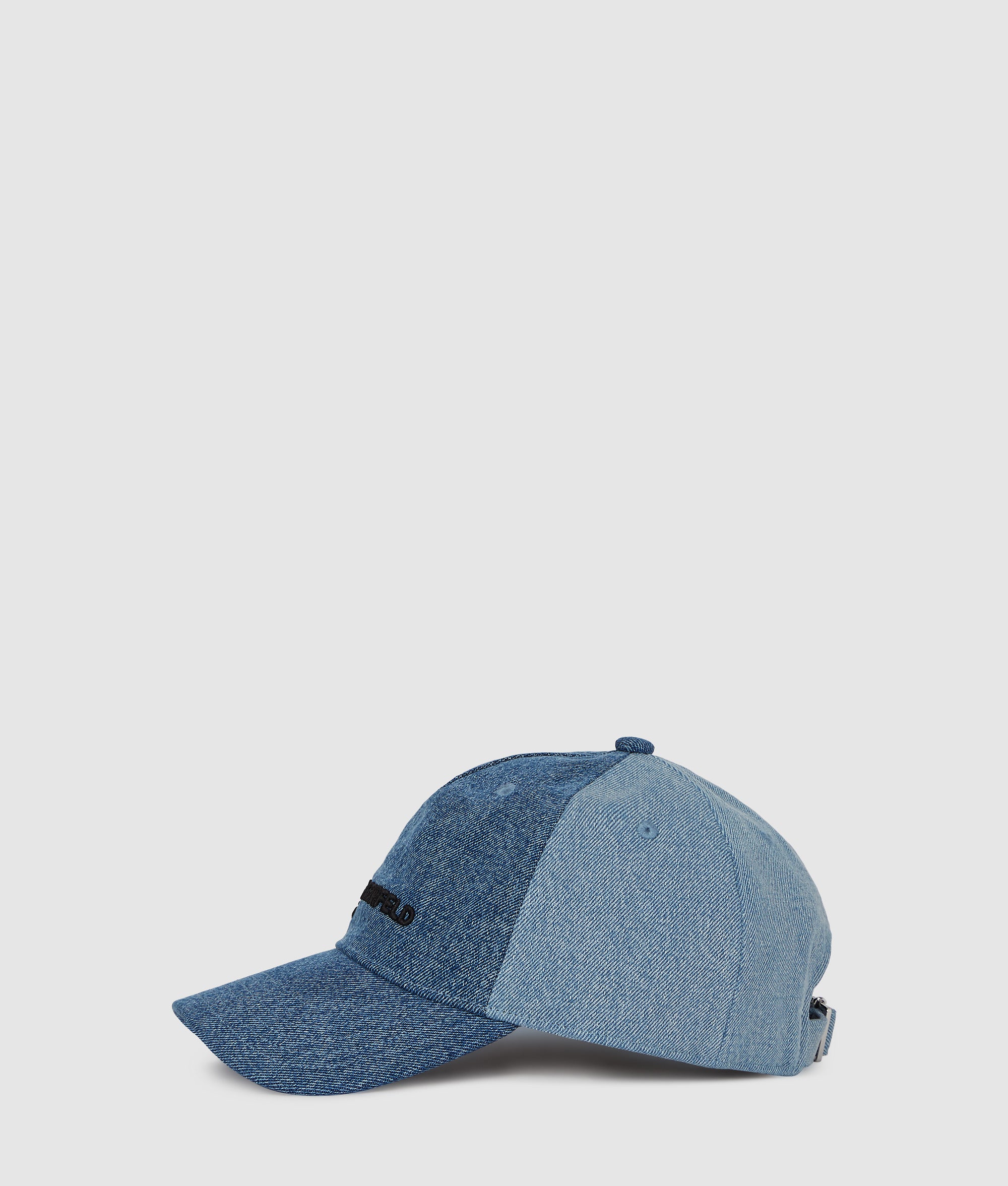Two-tone light denim cap - Image 5