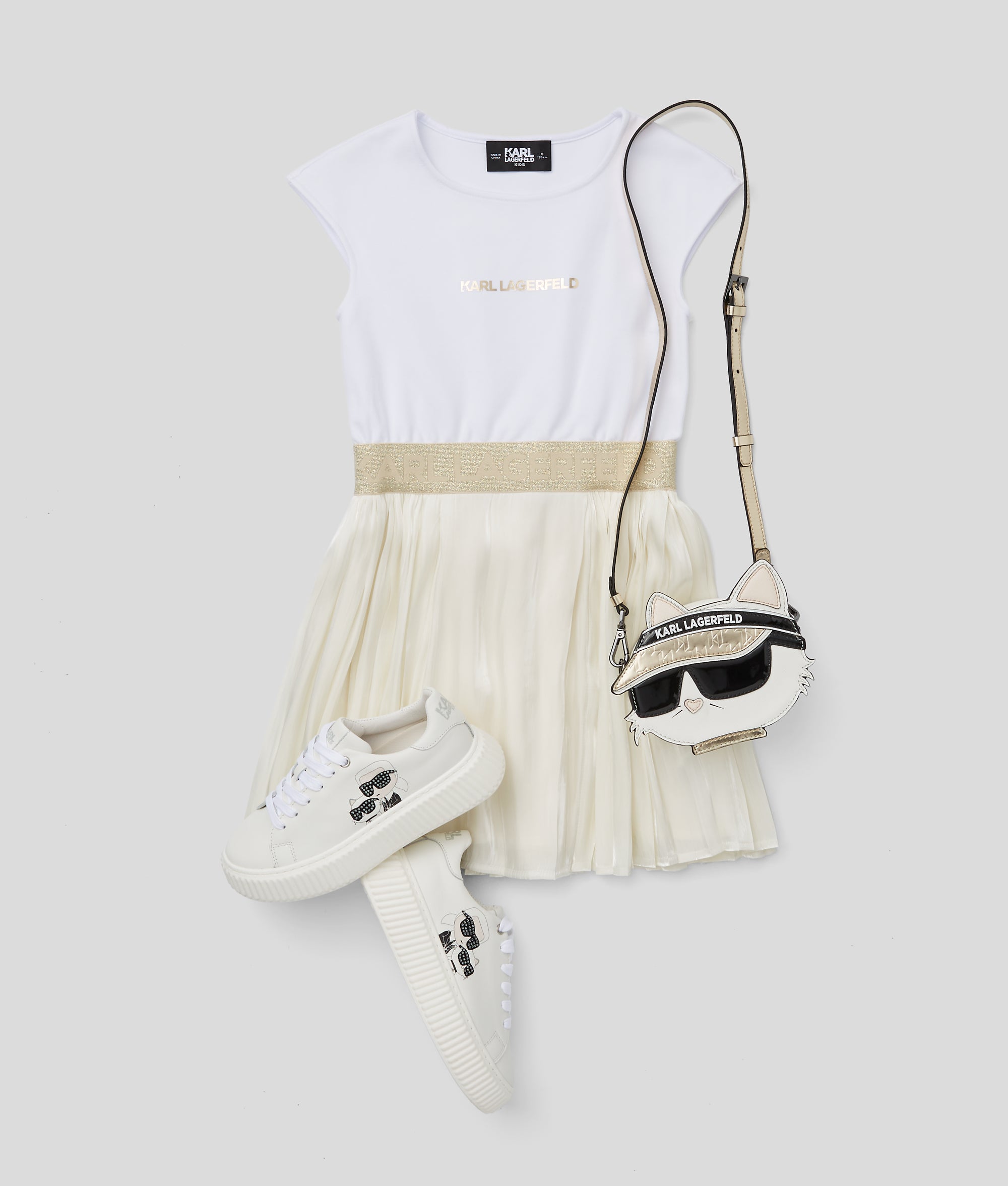 GIRLS PLEATED PARTY DRESS - Image 2