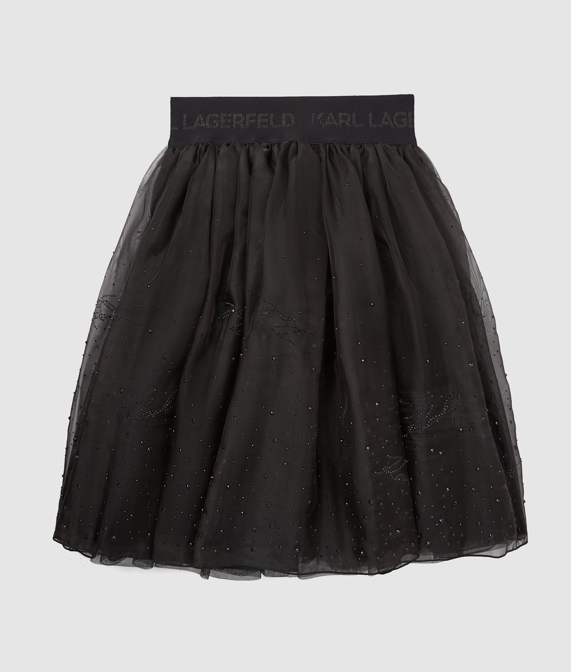 Girls rhinestone mesh skirt - Image 3