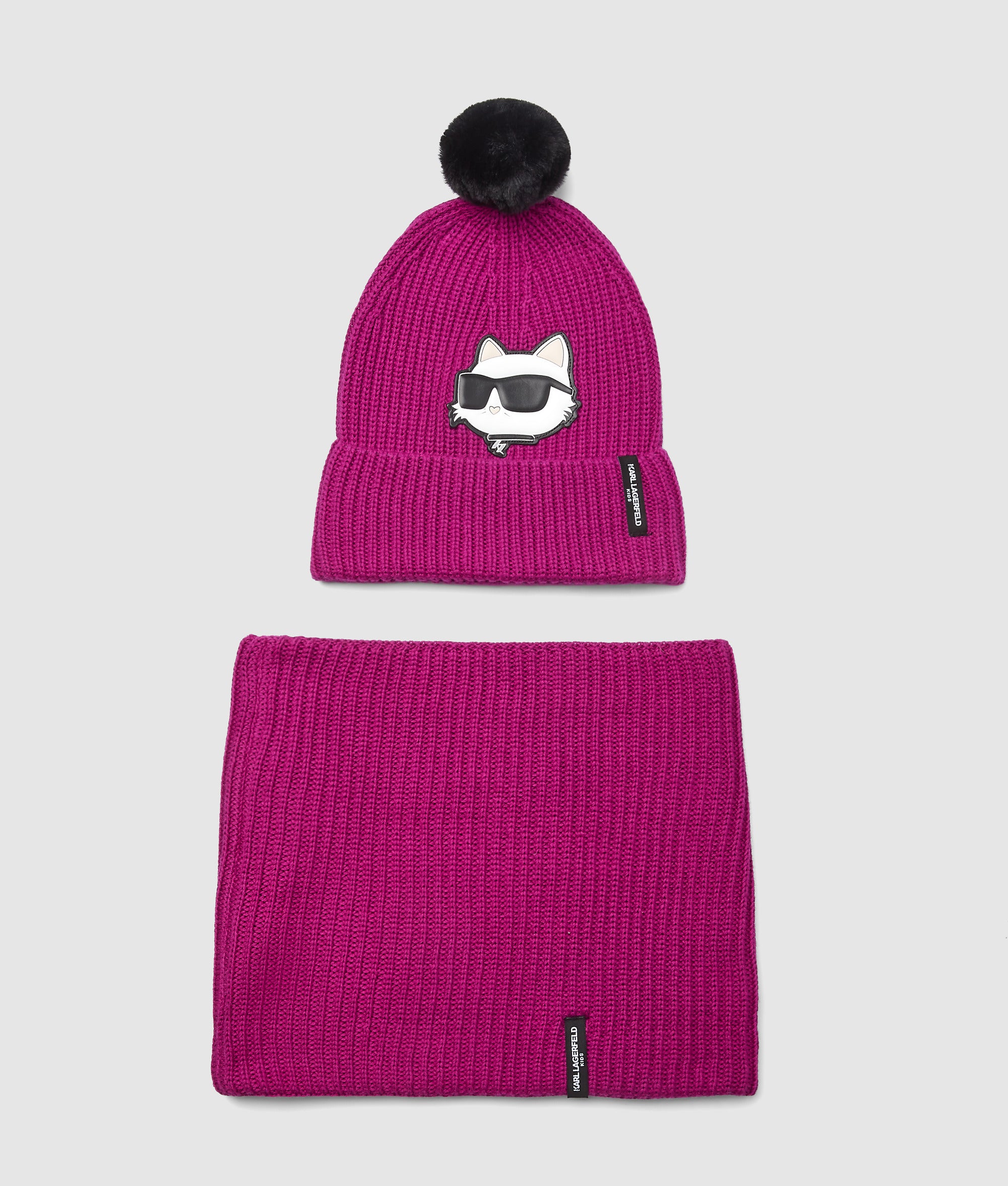 Girls beanie and snood gift set