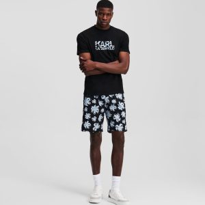 ALL-OVER FLOWER PRINT SHORTS