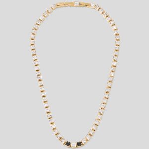 GOLD CRYSTAL NECKLACE